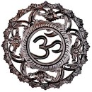 Carved Wooden Om Wall Plaque