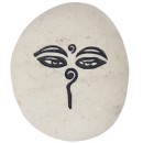 Engraved Rock Eyes of Buddha