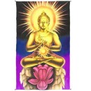 Beautiful Multi-Color Air Brushed Buddha Tapestry