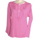 Embroidered Cotton Kurta