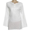 Embroidered Cotton Kurta Voile