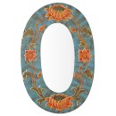 Oval Lotus Flower Mirror