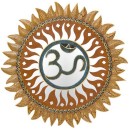 Wooden Om Mirror