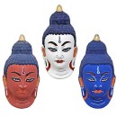 Paper Mache Buddha Mask 