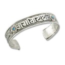 Base Metal Cuff Om Mani Padme Hum