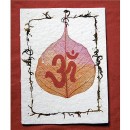 Bodhi Leaf Om Card