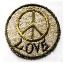 Hemp Peace And Love Patch
