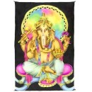 Beautiful Multi-Color Air Brushed Ganesh Tapestry