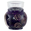 Purple Spiral Soap Stone Oil Burner