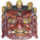 Hand Carved Wooden Mahakala Mask